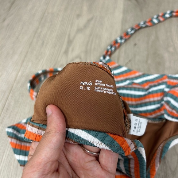 Aerie Striped Cheekiest & Scoop Bikini Set - Picture 4 of 4